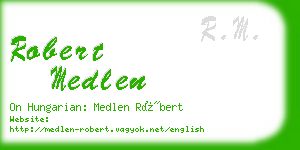 robert medlen business card